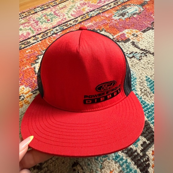Red Ford Power Stroke Diesel Cap - Picture 1 of 5
